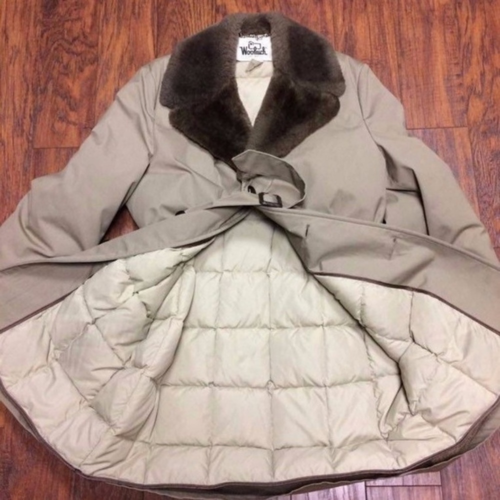 VTG 60s Woolrich Down Puff Trench Ranch Coat 40